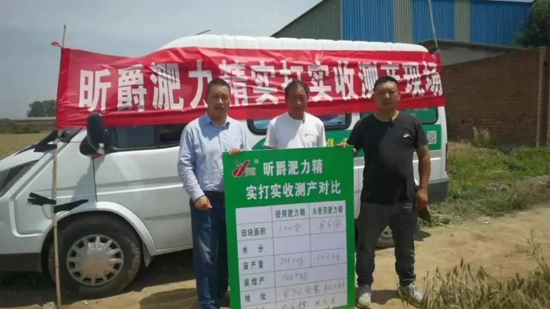 新型液态复合肥淝力精助力安阳小麦每亩增收285斤
